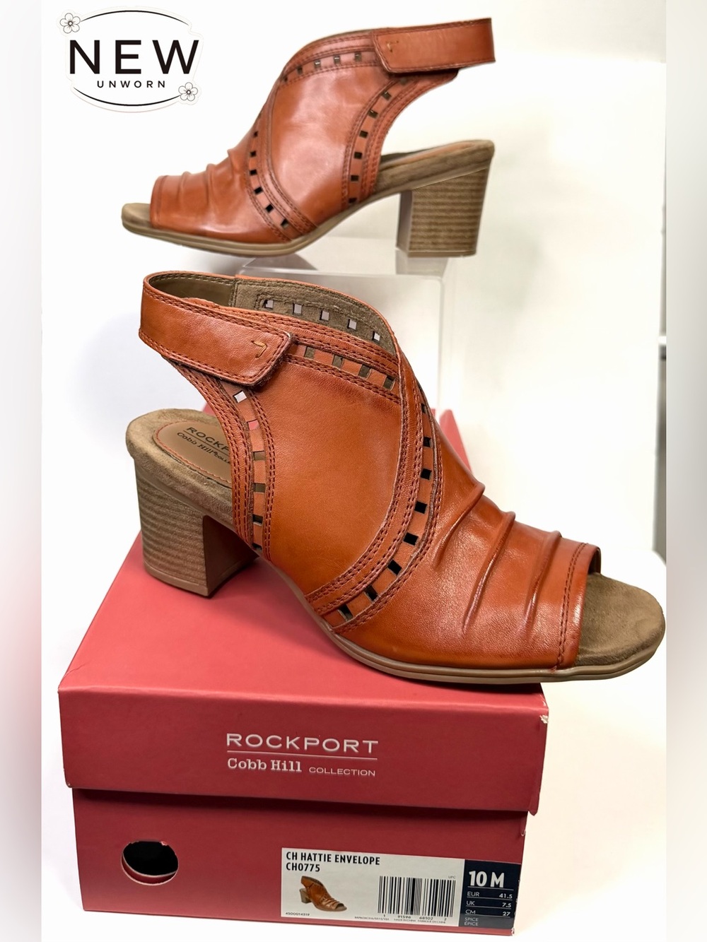 NEW ROCKPORT Cobb Hill HATTIE ENVELOPE Spice 10M in Original Box